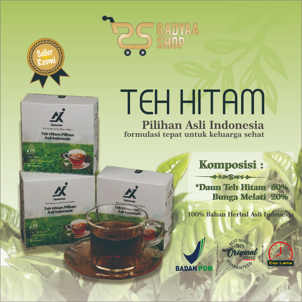 Janusaa Teh Hitam / Black Tea 100% ALAMI