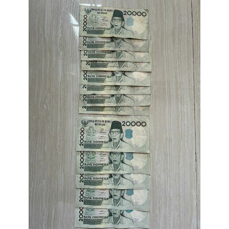 Uang Kuno 20 Ribu Rupiah Ki Hajar Dewantara Asli