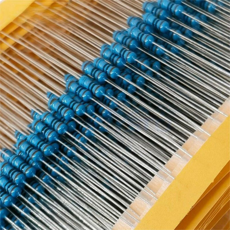 600pcs Resistor 1/4 watt metal filem perbungkus 1/4w 1% resistor metal film