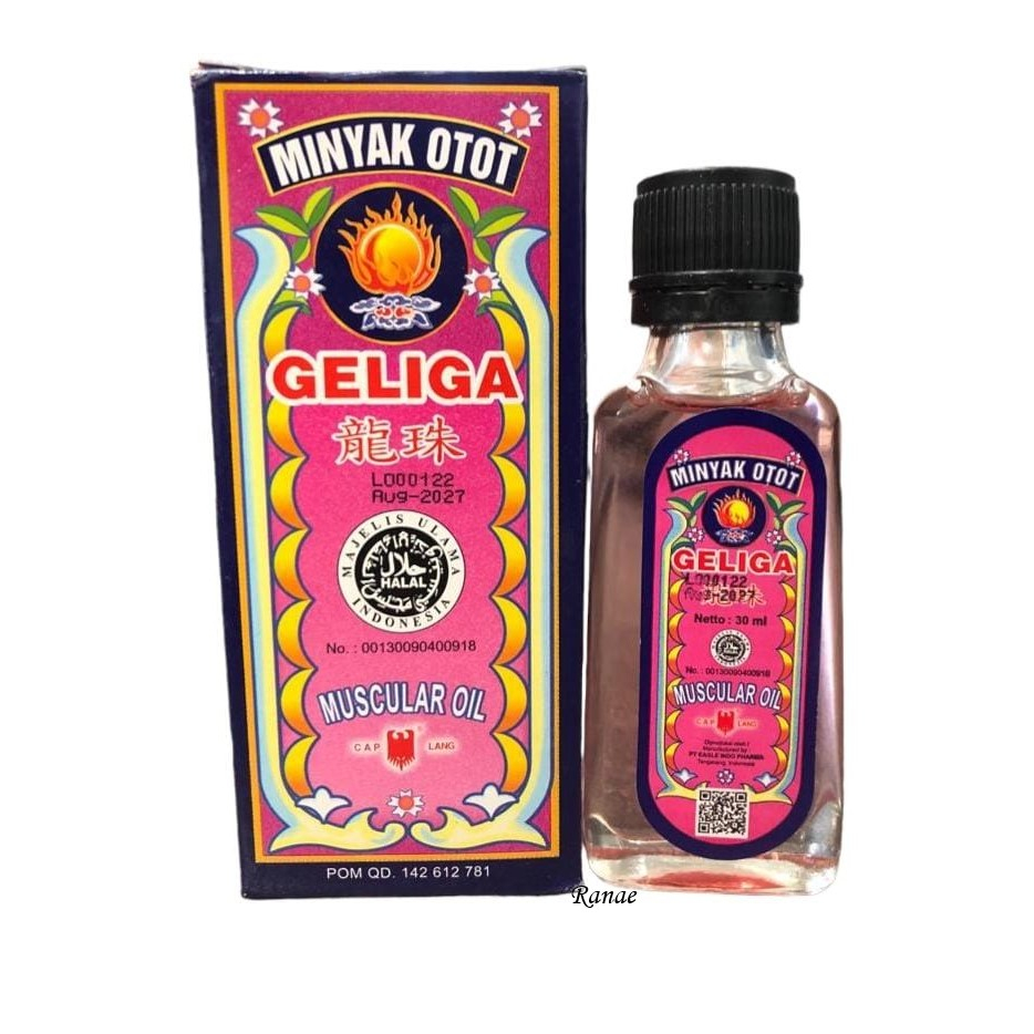 Minyak Otot Geliga Cap Lang 30ml 60ml Variant