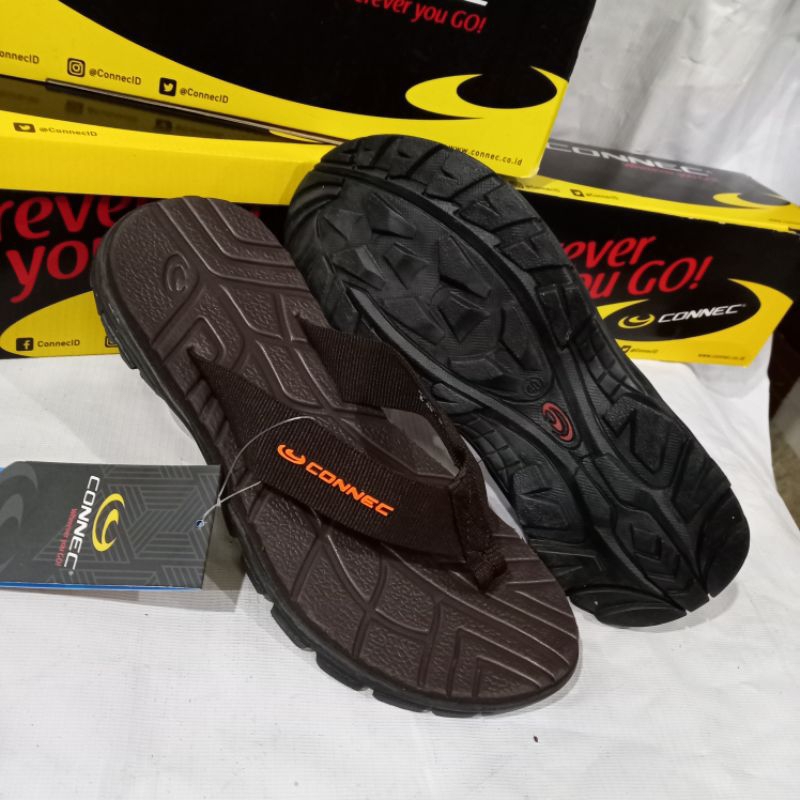 sandal jepit pria Connec original konate