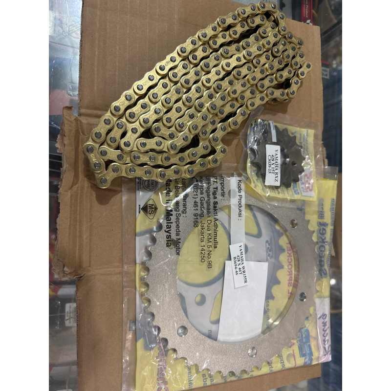 Gear set SSS Gir set SSS Yamaha WR155 WR 155 gear sss 428 WR 155 Gir depan belakang Rante 428H Gold