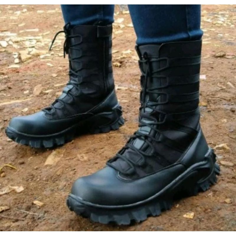 SEPATU PDL NINJA TERLARIS PDL SAFETY UJUNG BESI PDL TNI POLRI 10INC