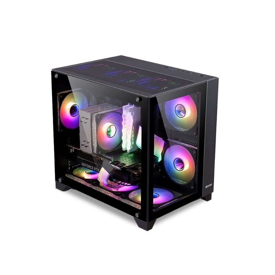 Digital Alliance N30S Tempered Glass Mid-Tower Gaming Case - M-ATX