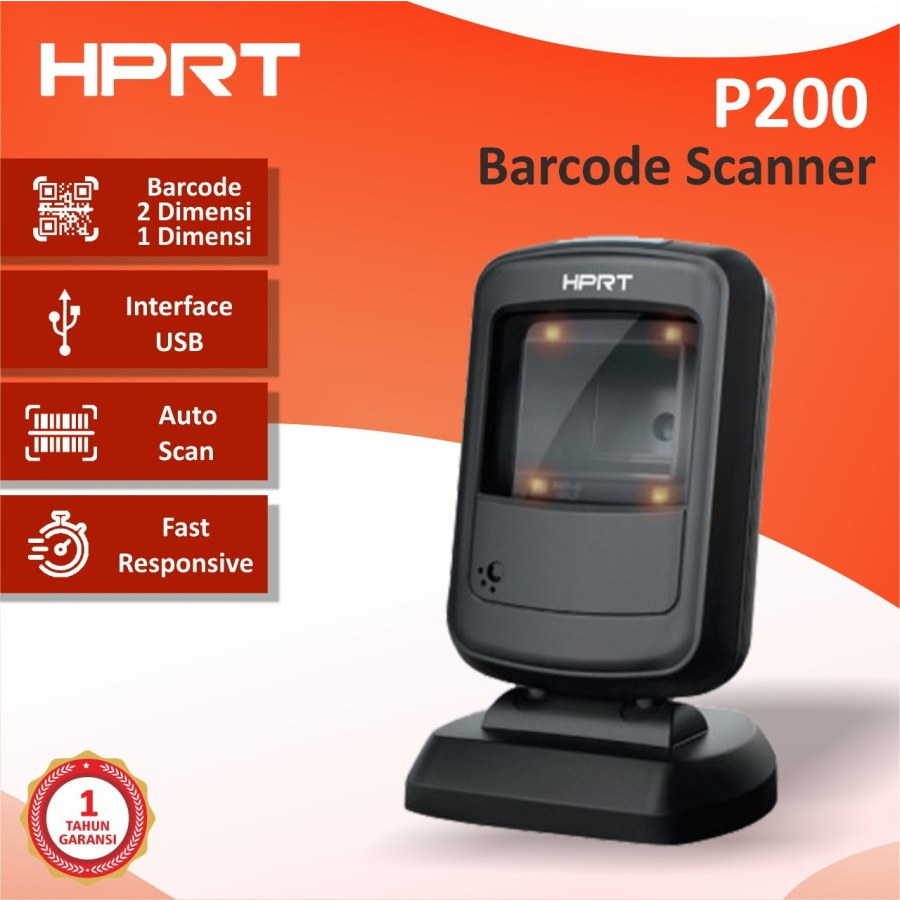 Barcode Scanner Omni USB 2D - HPRT P200 / P-200