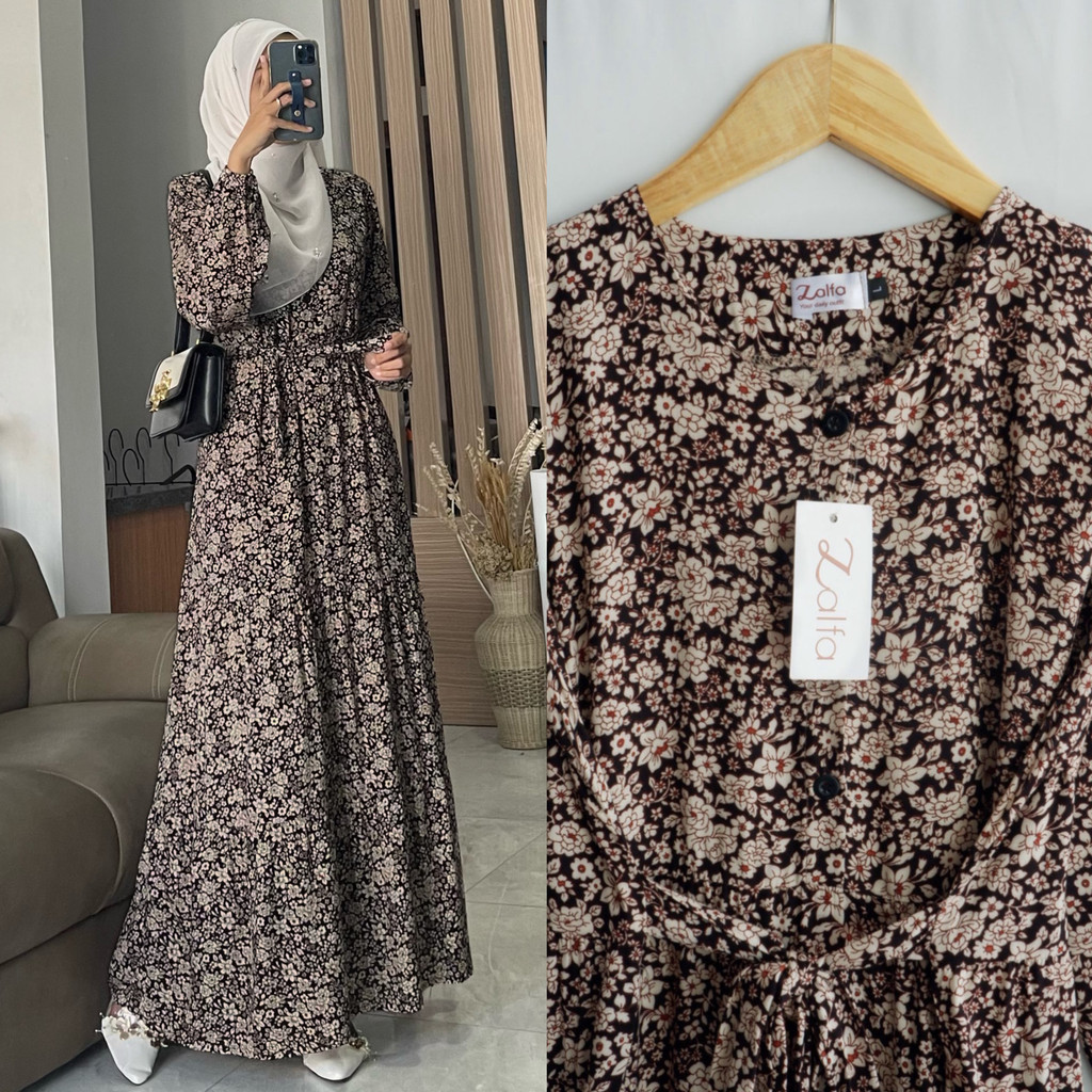 CELOSIA dress by ZALFA OUTFIT / gamis motif rayon