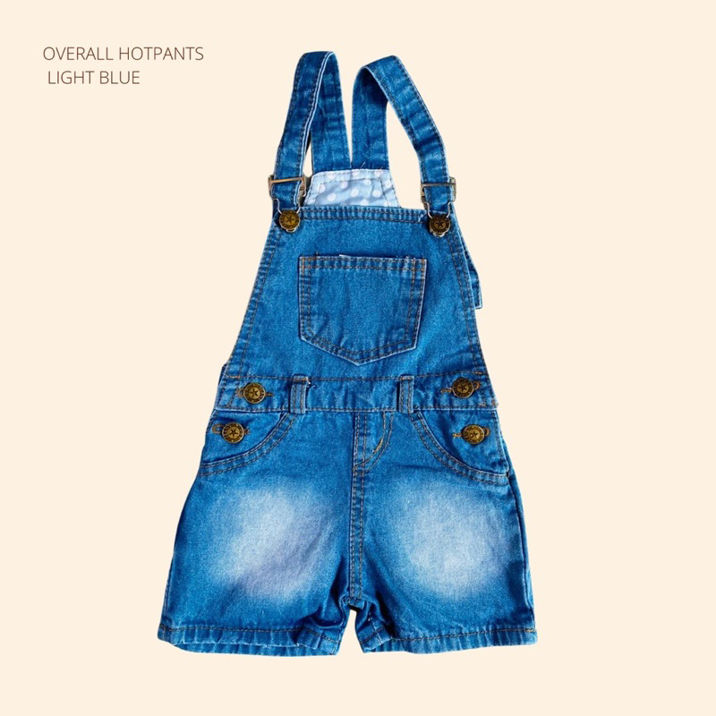 Overall Jeans Anak Celana Pendek Baju Kodok 6 Bulan -4 Tahun