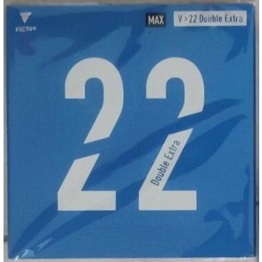 ORIGINAL VICTAS V22 DOUBLE EXTRA Karet Rubber Bat Bet Ping Pong Tenis Meja BARU dan SEGEL