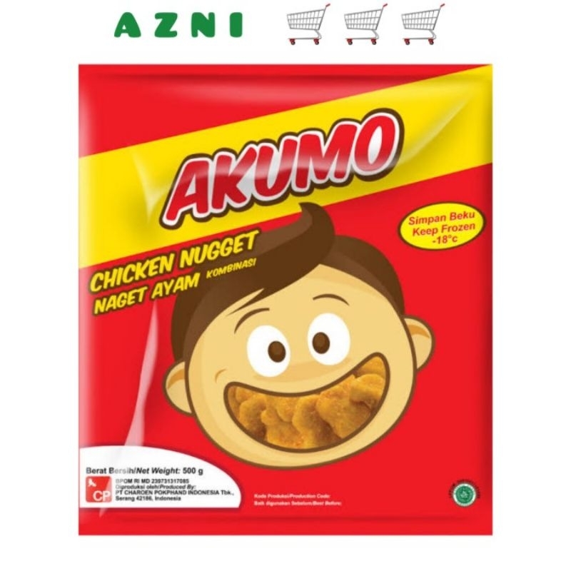 

AKUMO Chicken Nugget 250 Gr - Kombinasi Stik / Biasa