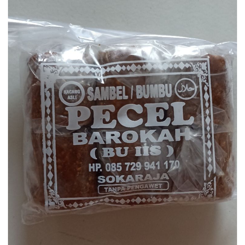 

Sambal / bumbu pecel Bu Iis Sokaraja