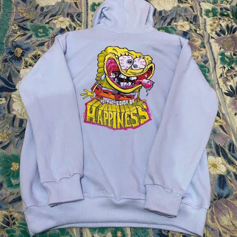 Hoodie Spongebob Happines Blue H*M