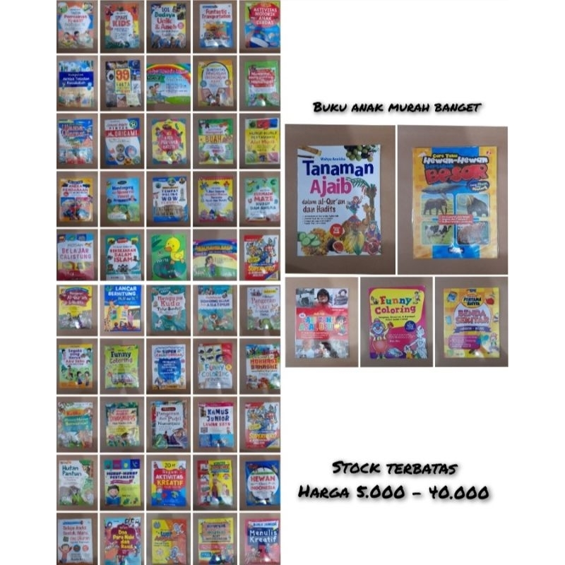 Obral Buku Anak - Buku anak Murah - Buku Obral