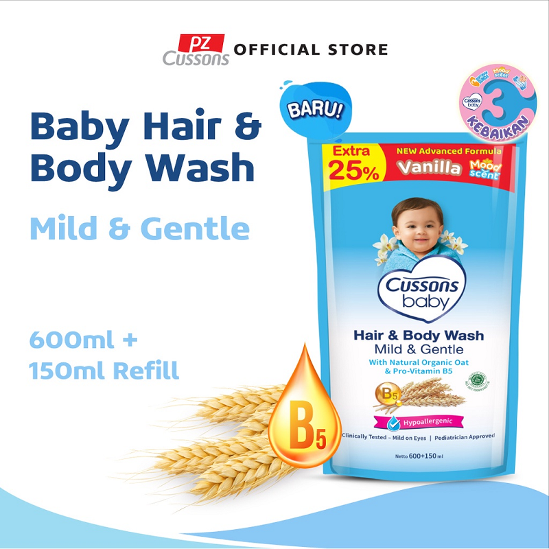 Cussons Baby Milk Bath Soft Smooth | Mild Gentle Pump 600 ml + Extra 150 ml Refill