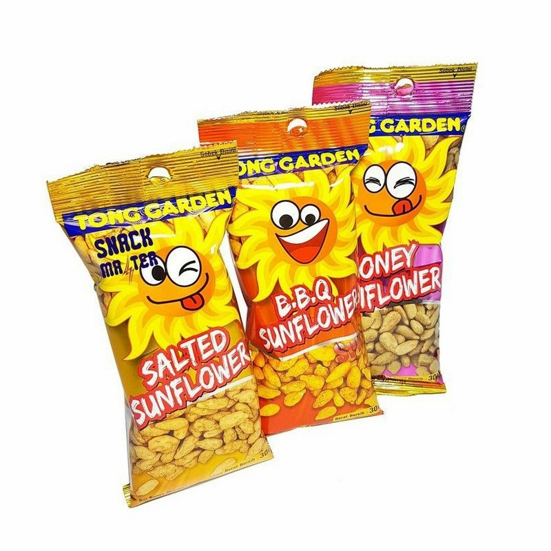 

Tong Garden Salted / Honey / BBQ Sunflower Seeds - Kwaci / Kuaci Tanpa