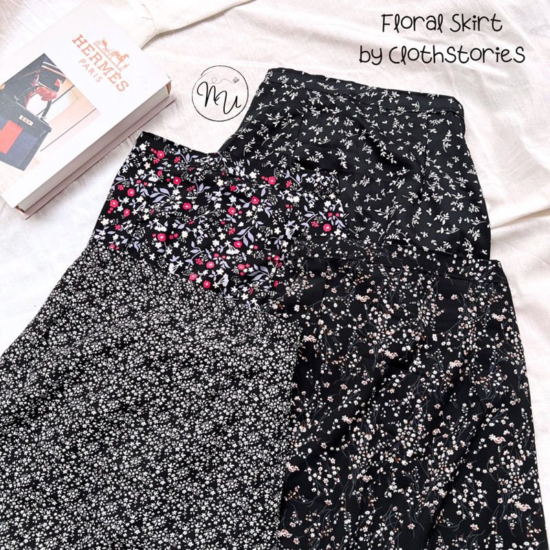 (PART II) FLORAL SKIRT/ROK WANITA MOTIF BUNGA/LONG SKIRT WANITA/OOTD WANITA ROK PANJANG