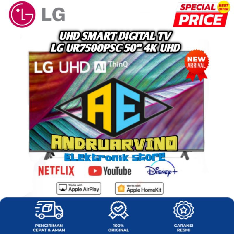 LG 4K UHD SMART TV 50 INCH 50UR7500PSC UHD SMART DIGITAL TV 50UR7500