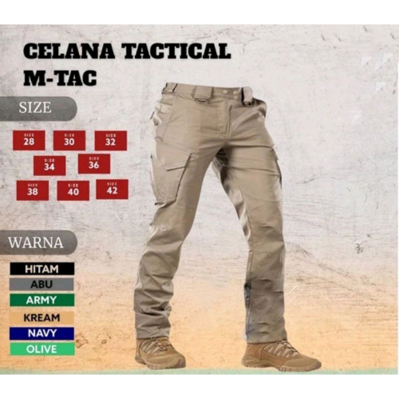 Celana PDL Tactical Lapangan Panjang Pria M-tac