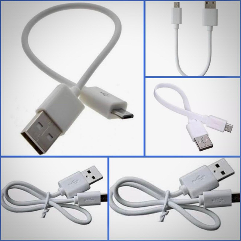 Kabel PowerBank 20cm Kabel Data Micro Usb Pendek untuk Powerbank