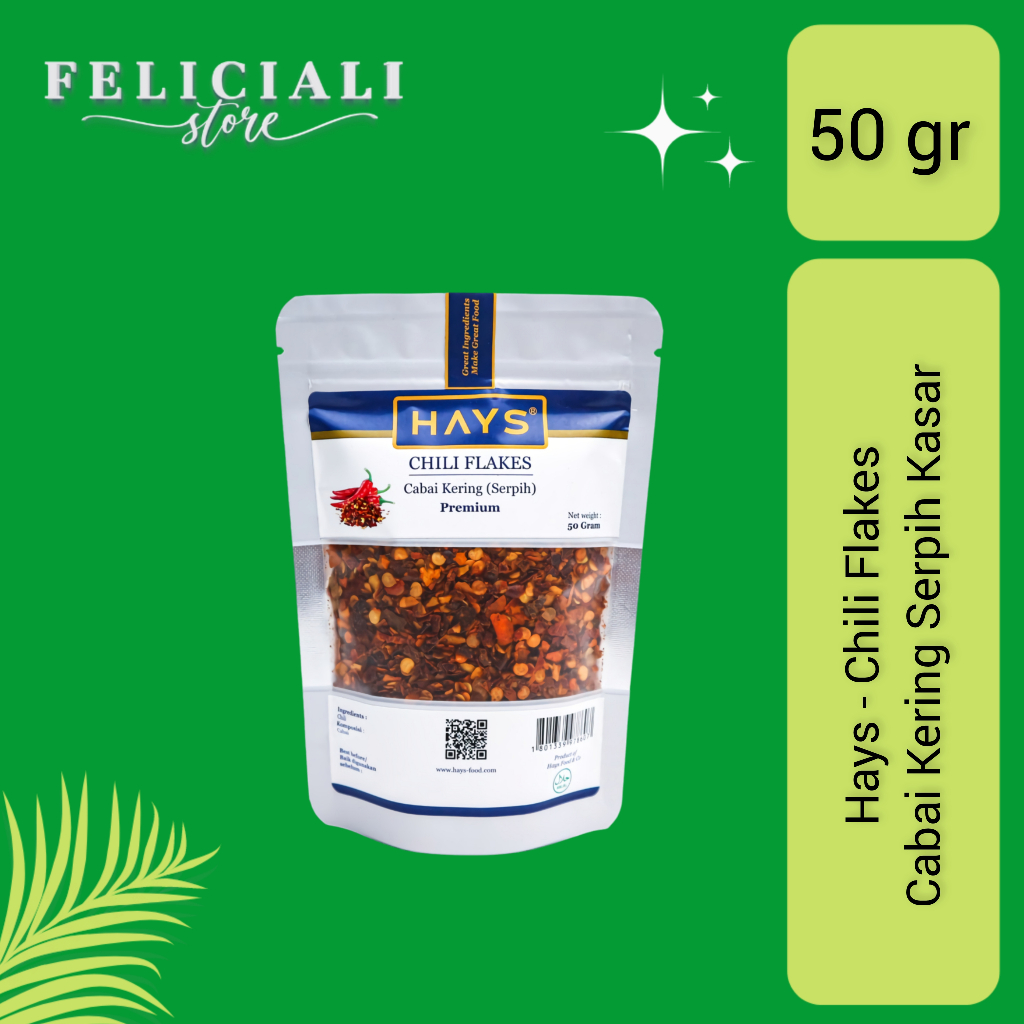 

Chili Flakes - Cabai Kering - Remah Cabai - Cabai Serpihan Kasar - 50 gr