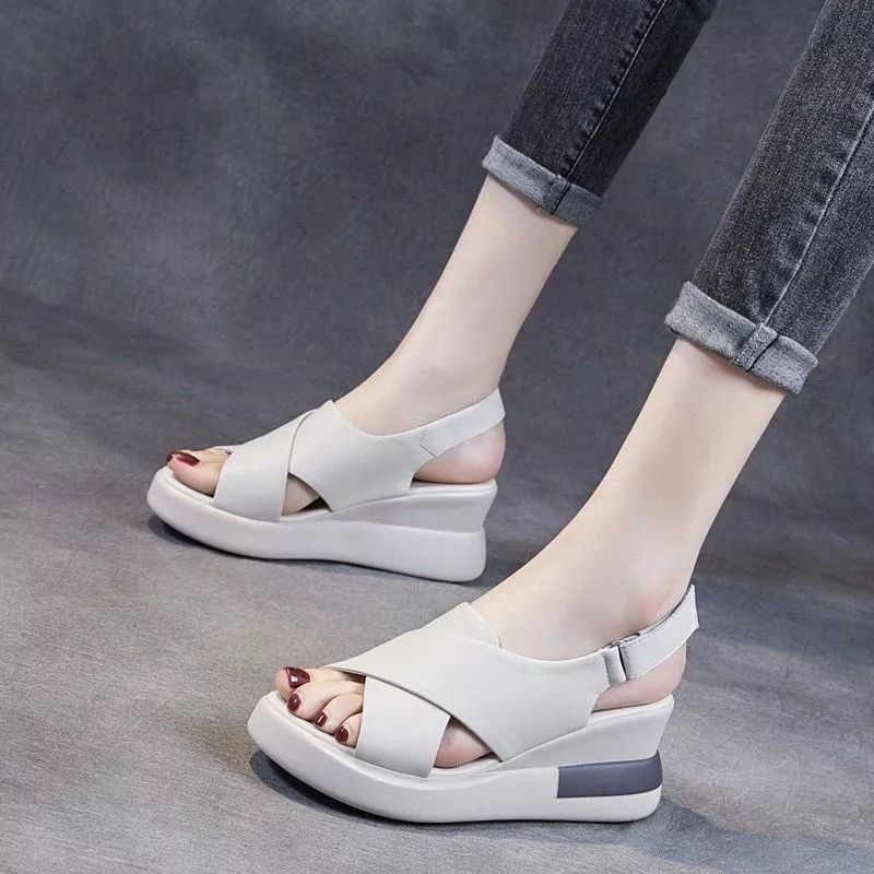 DS Sandal Wedges Wanita Korea Melani NR04