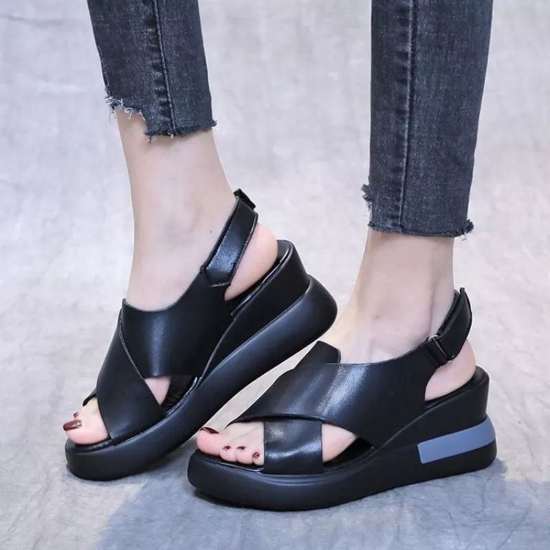 DS Sandal Wedges Wanita Korea Melani NR04