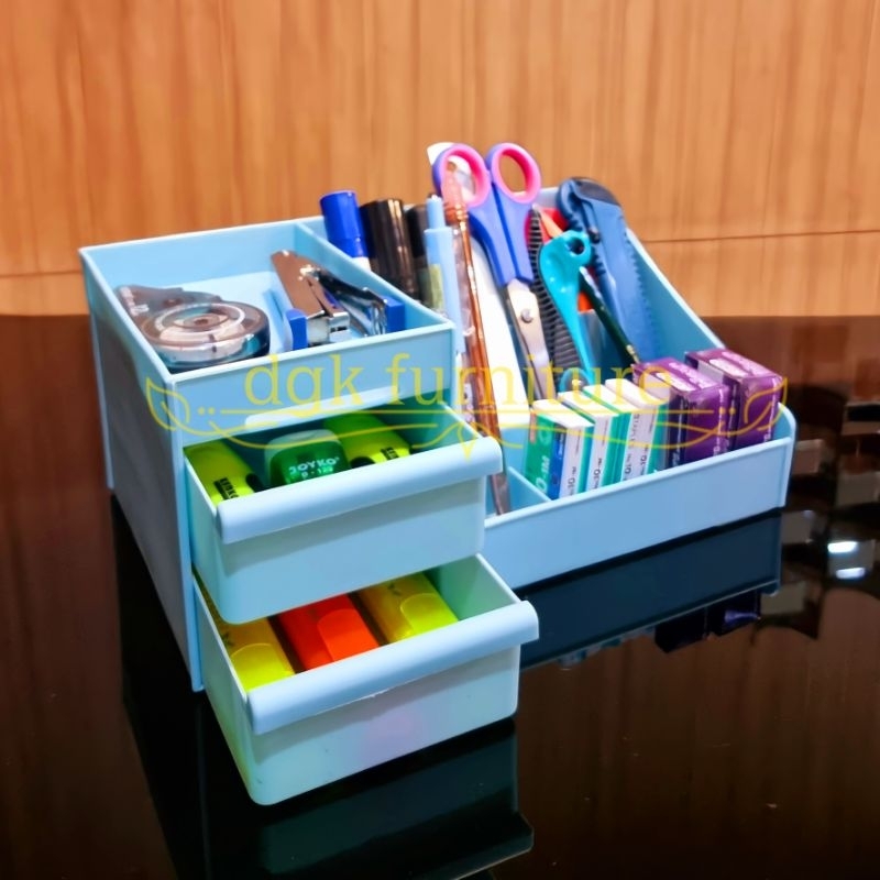 Rak Tempat Kotak Storage Organizer Box Penyimpanan Laci Makeup Make up SKINCARE SKIN CARE Kosmetik Cosmetic Alat Tulis Alat Kantor ESTETIK PLASTIK