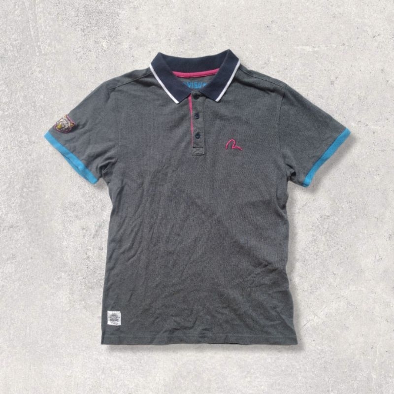 Polo Shirt Kaos Kerah Polos Evisu Second Seken Original Like New
