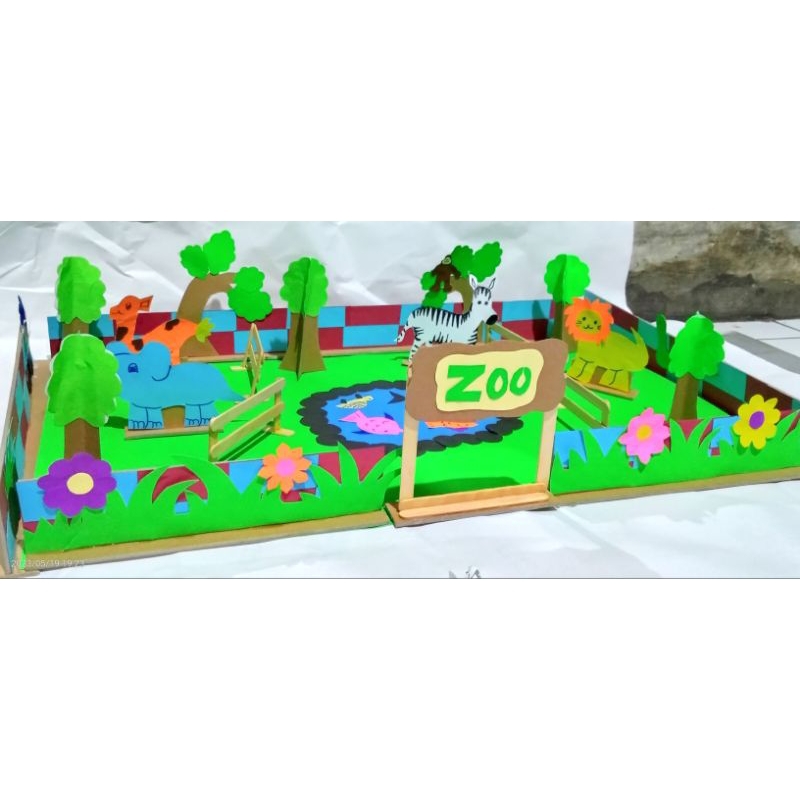 Maket Kebun Binatang uk 40x60