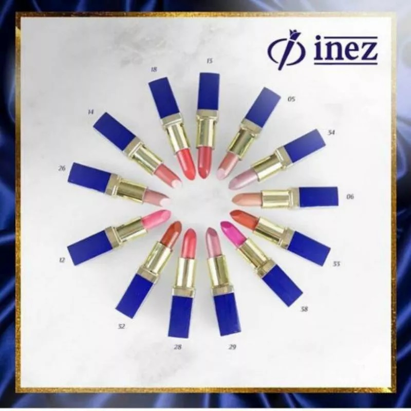 Inez Cosmetics Lipstick Berbagai Pilihan Warna  (New Case)