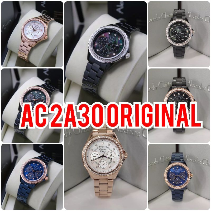 FREE BATRE / JAM TANGAN WANITA ALEXANDRE CHRISTIE AC2A30 ANALOG / AC 2A30 PERMATA FASHION ORIGINAL
