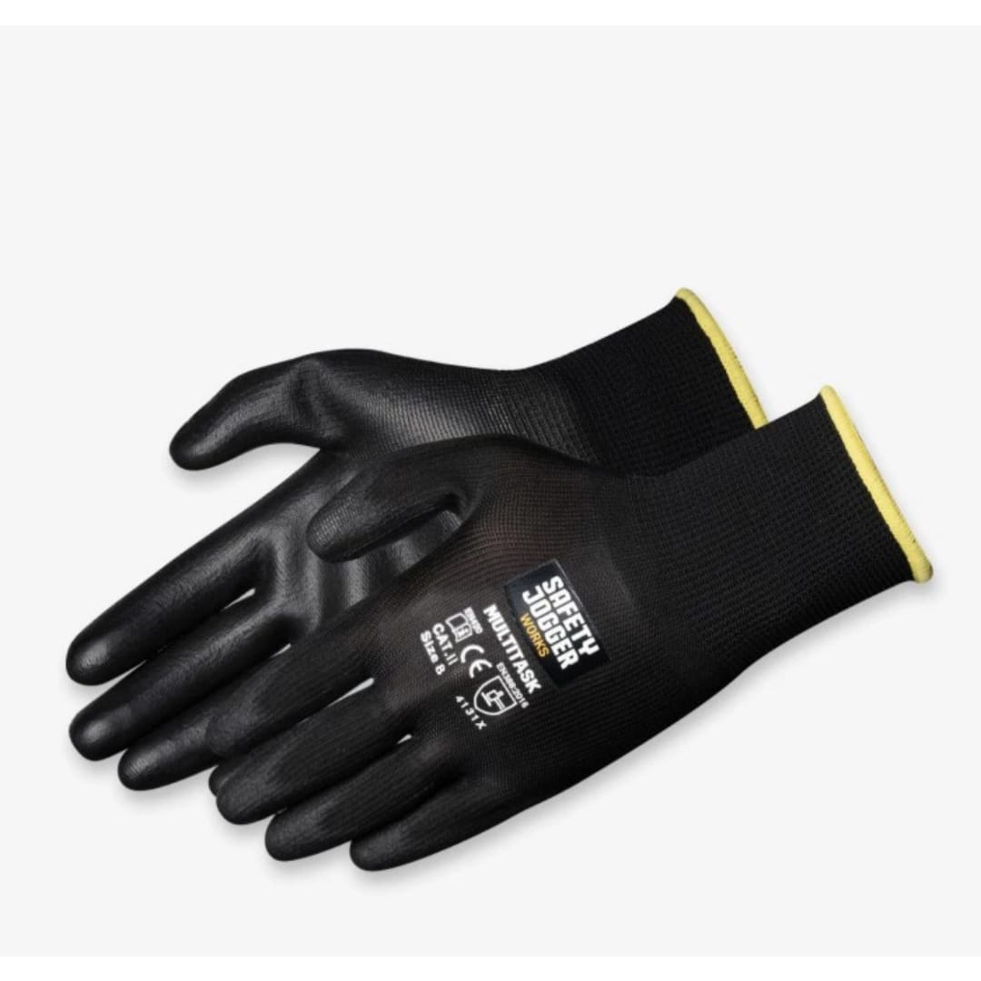 Safety Jogger Glove Multitask Black and White 4131