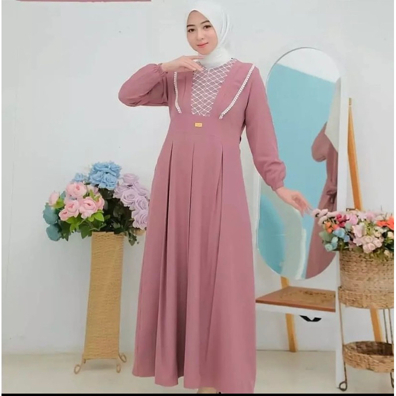 SHEERA DRESS - DRESS WANITA -  BERTALI - M/L-XL - PAKAIAN WANITA - DRESS SIMPLE - KEKINIAN - BISA COD