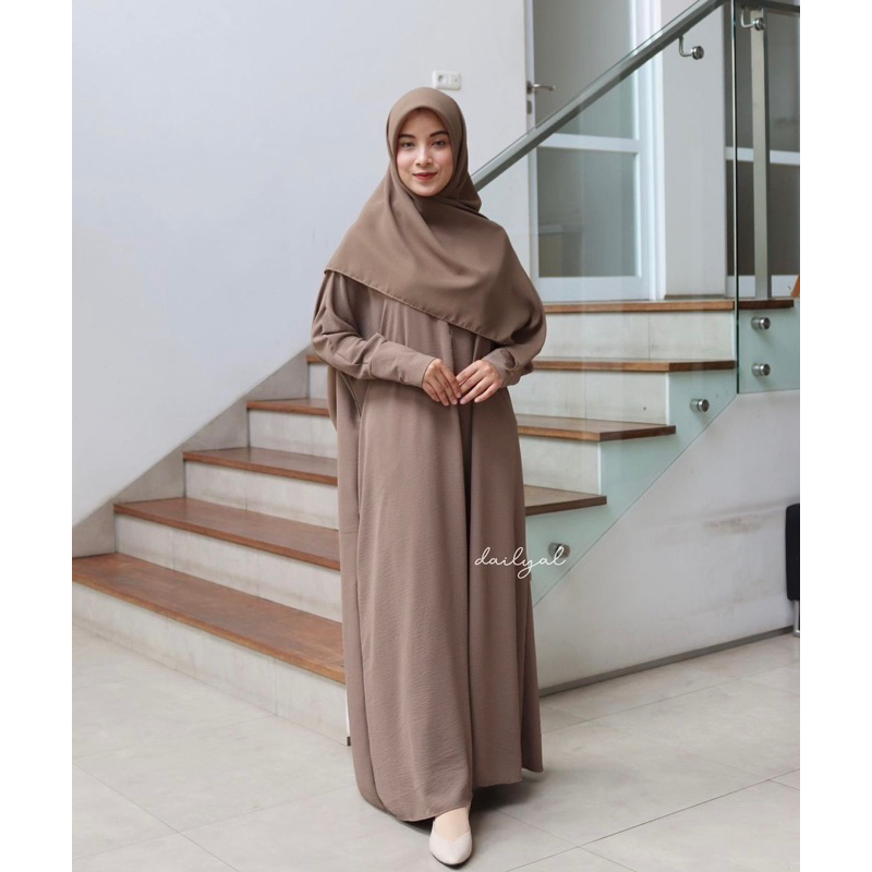 KAYLA BATWING ABAYA BY DAILYAL.OFFICIAL - RESELER RESMI DAILYAL.OFFICIAL - ETALASE 1 ( XS, S, M )