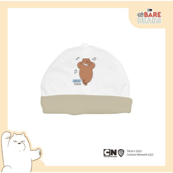 FLUFFY Topi Emen Bayi WE BARE BEARS Isi 1Pcs