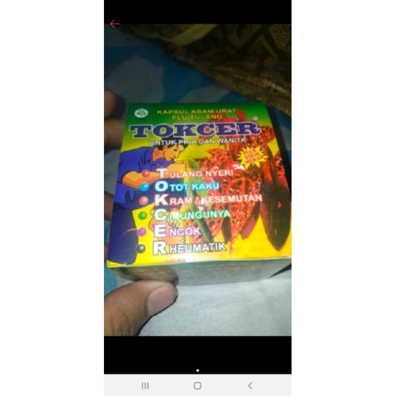 kapsul tokcer original asam urat