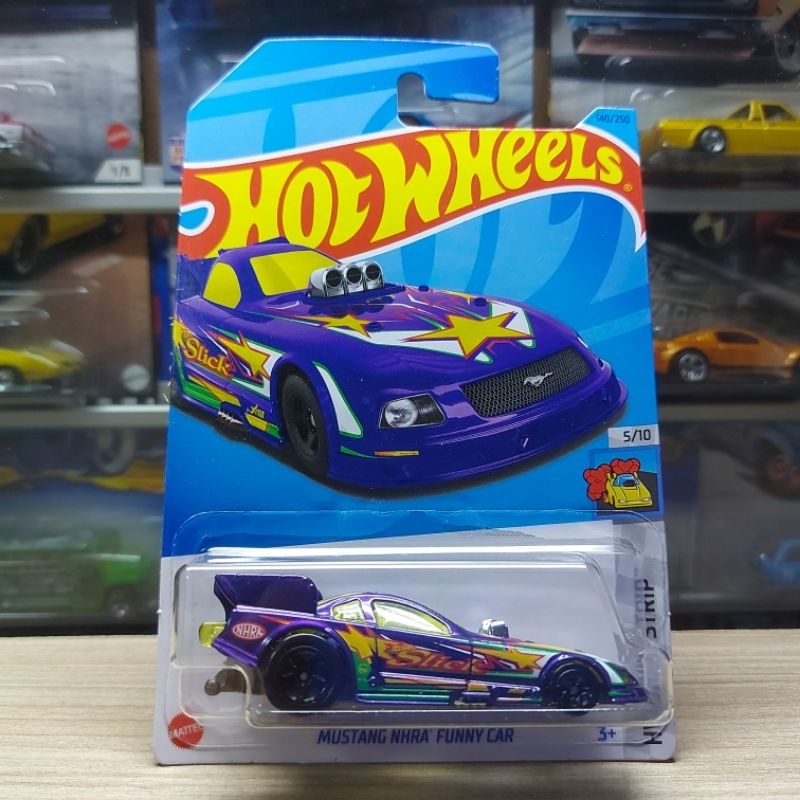 HOT WHEELS MUSTANG NHRA FUNNY CAR PURPLE 2023