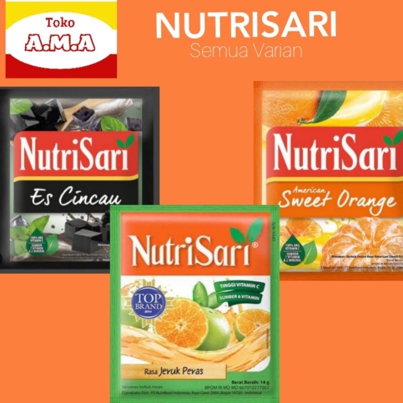 

[Harga Grosir] MINUMAN SASCHET SASET NUTRISARI SEMUA VARIAN JERUK PERAS CINCAU SWEET ORANGE 1 RENTENG ISI 10 PCS