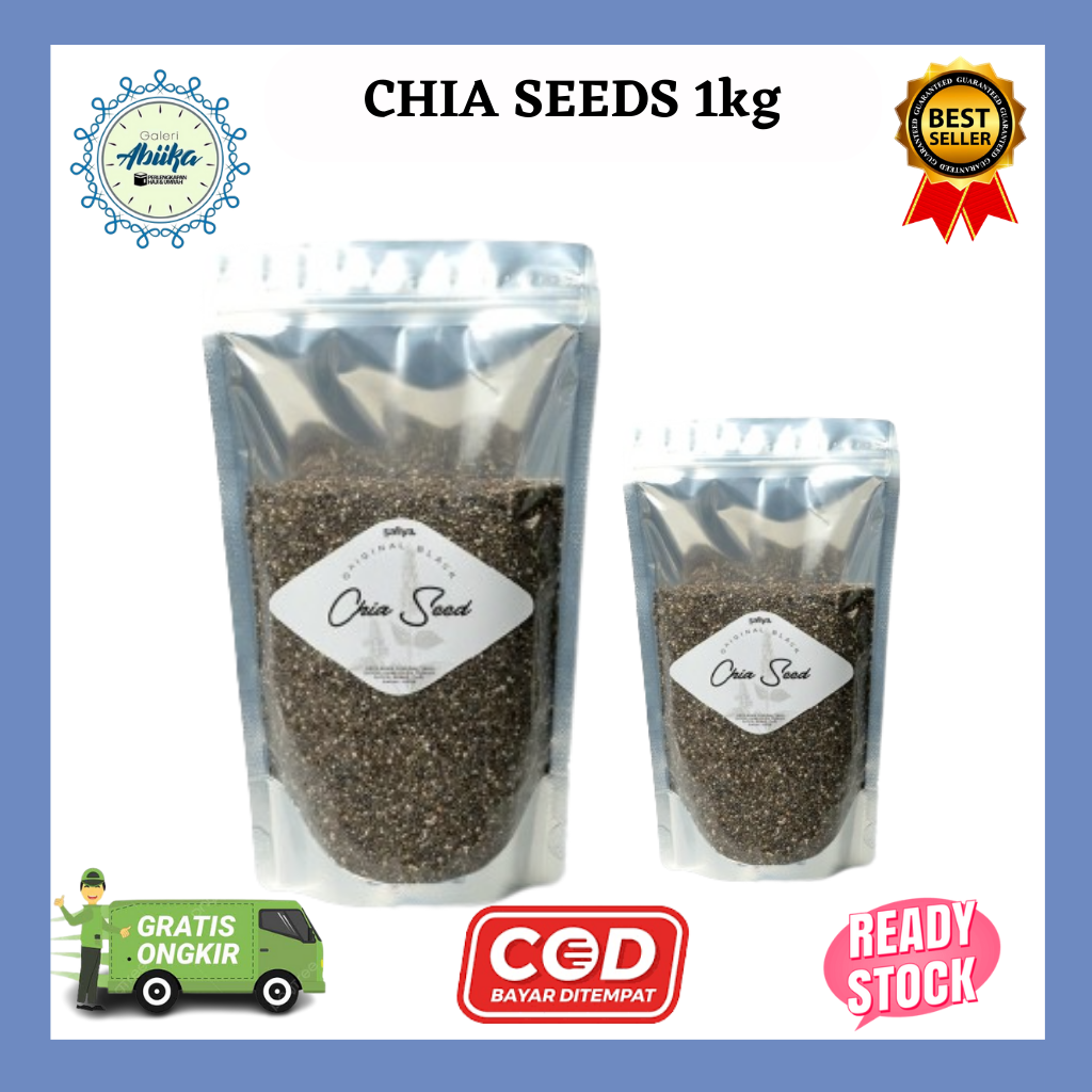 

Organic Chia Seed – Superfood 1kg 500gr | Tinggi Serat & Omega-3, Cocok untuk Diet Sehat
