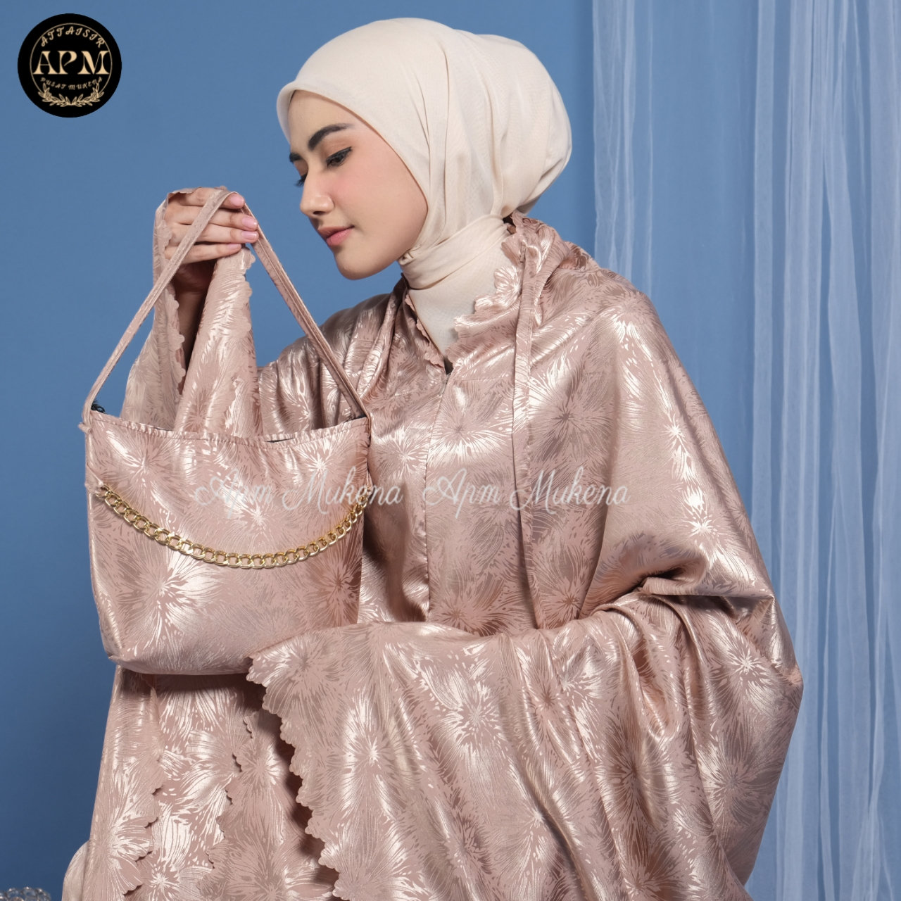 APM Mukena - Mukena Armani Silk Premium Jaguar 2 In 1 Motif Random Putri Salju Laser Cut