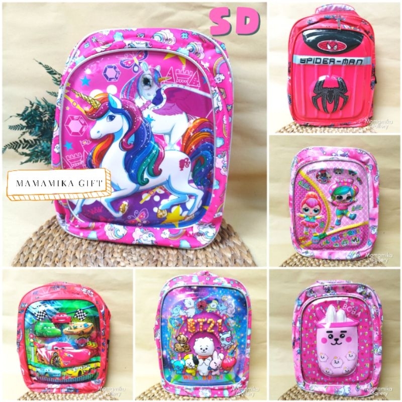 TAS RANSEL ANAK SD / TAS SEKOLAH ANAK SD UNICORN BTS