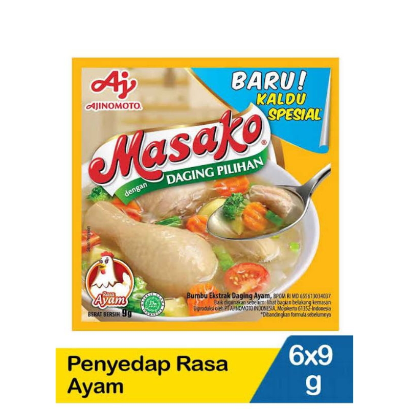 

Masako penyedap rasa Ayam 6x9gr