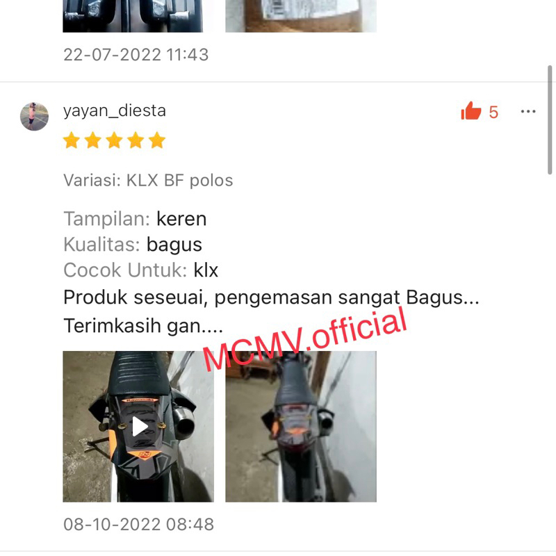 [BEST SELLER] BUNTUT SPAKBOR STOPLAMP BELAKANG CRF150 KLX150 WR155 SRX komplit model buntut spakbor undertail lampu belakang CRF KLX WR 150 155 3in1 plat nomor