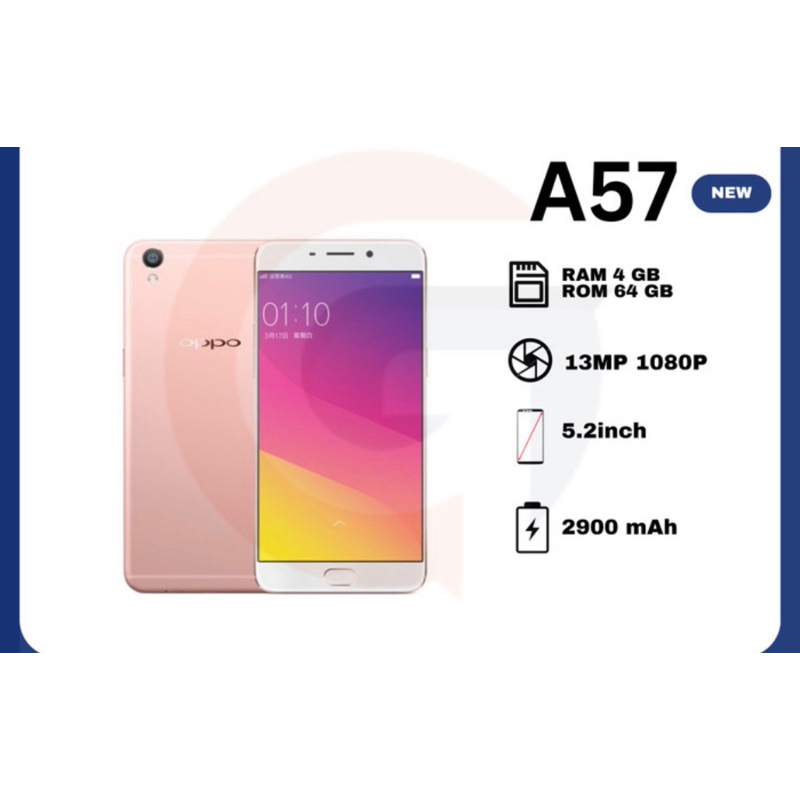 OPPO A57 ORI NEW RAM 4GB