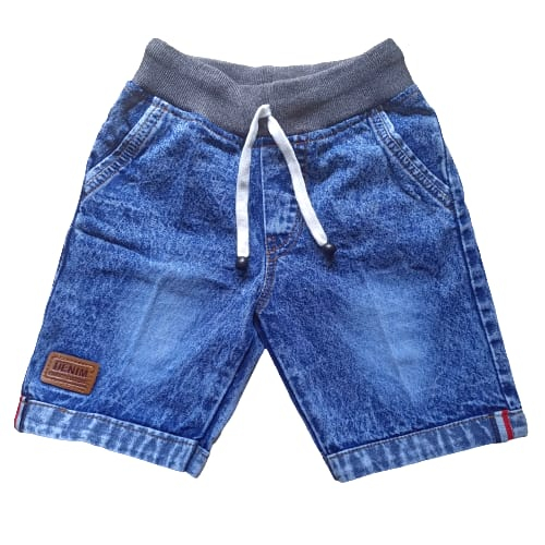 Celana Pendek Jeans Anak Laki Laki Usia 2 3 8 10 12 Tahun Pinggang Karet Bahan Jeans Premium