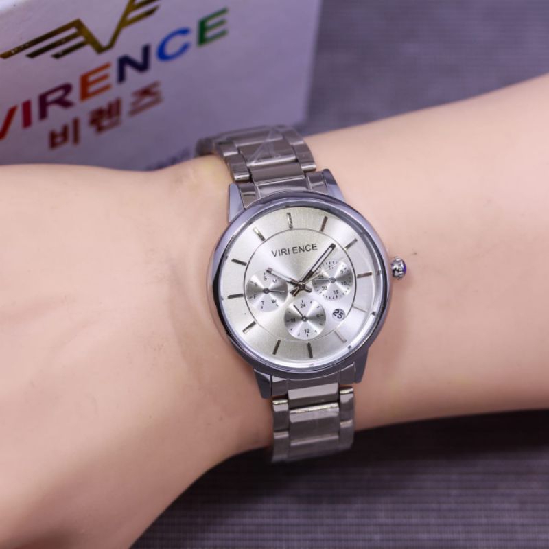 Jam Tangan Wanita Virence Analog Stainles Steel Jam Tangan Fashion Waterproof