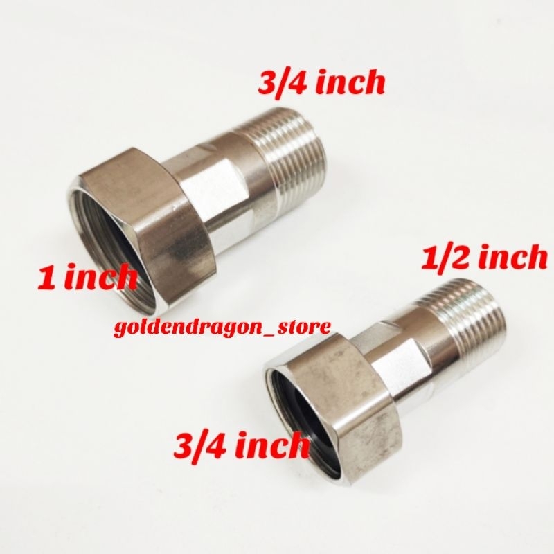 Nepel coupling Mur kopling meteran air Stainless steel