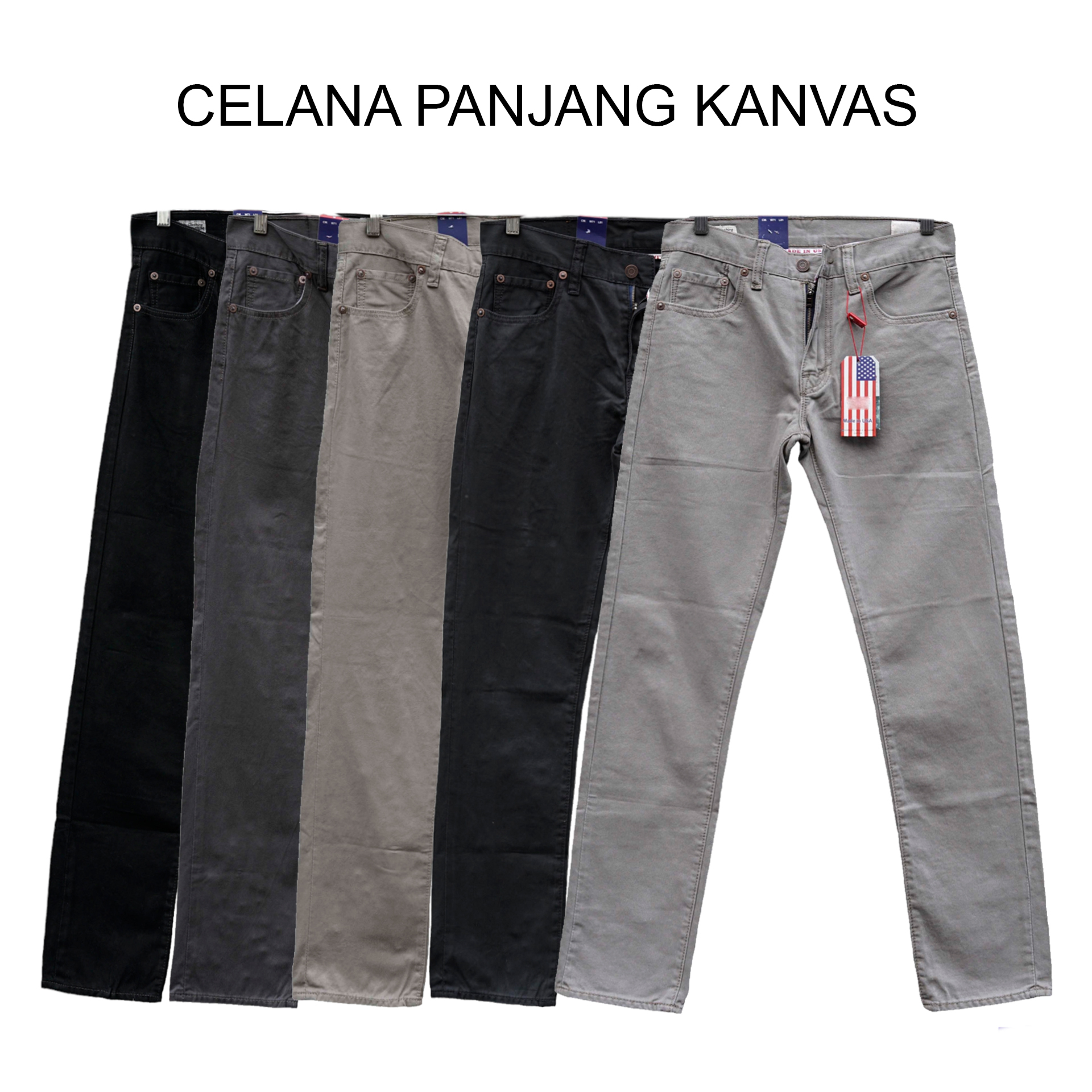 Celana Panjang Pria - Levis 505 Canvas Original Import - Celana Panjang Pria