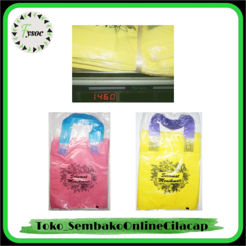 TAS HAJATAN SELAMAT MENIKMATI (UK 20 X 25) | KANTONG KRESEK PLASTIK