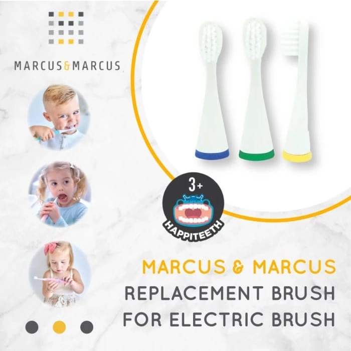 Marcus &amp; Marcus Replacement Toothbrush Head RC04-RM01 - Pengganti Tooth Brush Elektrik