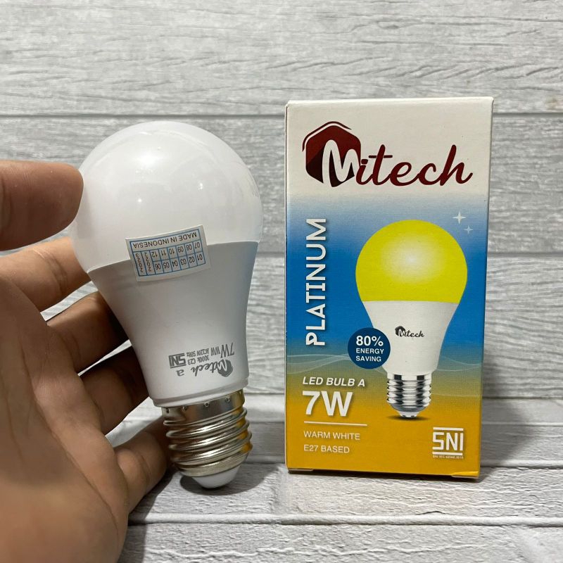 MITECH PLATINUM LAMPU LED A BULB 7W 7 WATT SNI